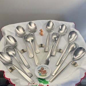Oneida Serving Spoons Sets/3 SOLD Separately 4 Patterns NWOT